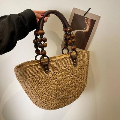 Fashion New Straw Bag Large Capacity  Summer Hand Woven Rural Style Women's Shoulder Bags Versatile Style Trend Handbag