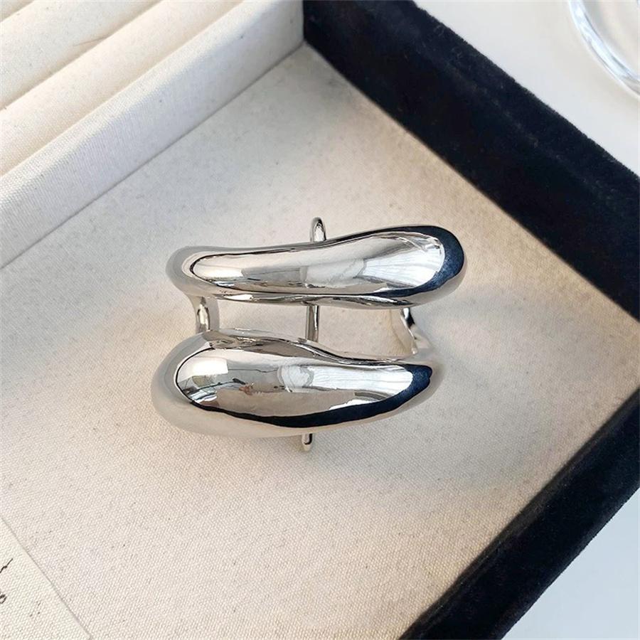 Neue modische und personalisierte doppellagige Metallhaarspange, vielseitiges Haarschmuck für Damen, Pferdeschwanzspange für den Hinterkopf