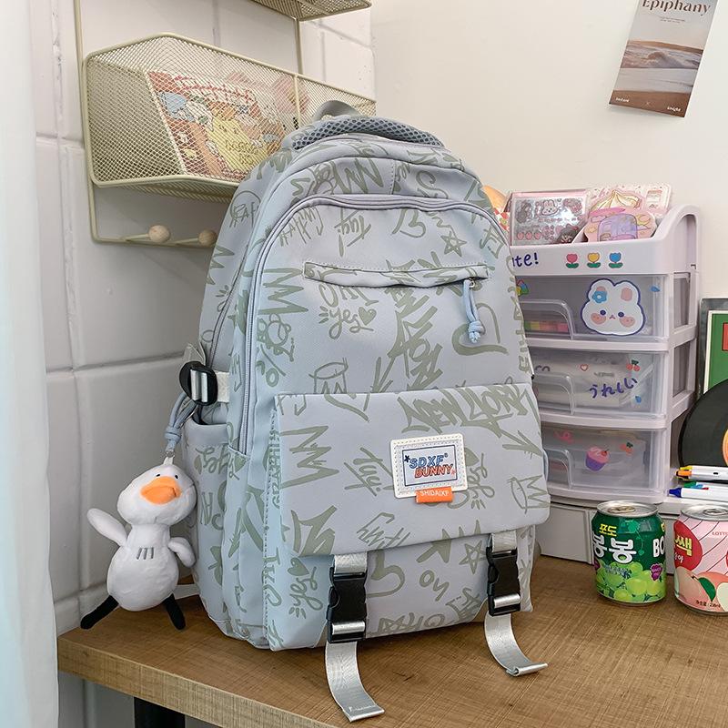 Children's Schoolbags Elementary School Girls Junior High School Students High Looking Dirty Resistant Printing School Backpack