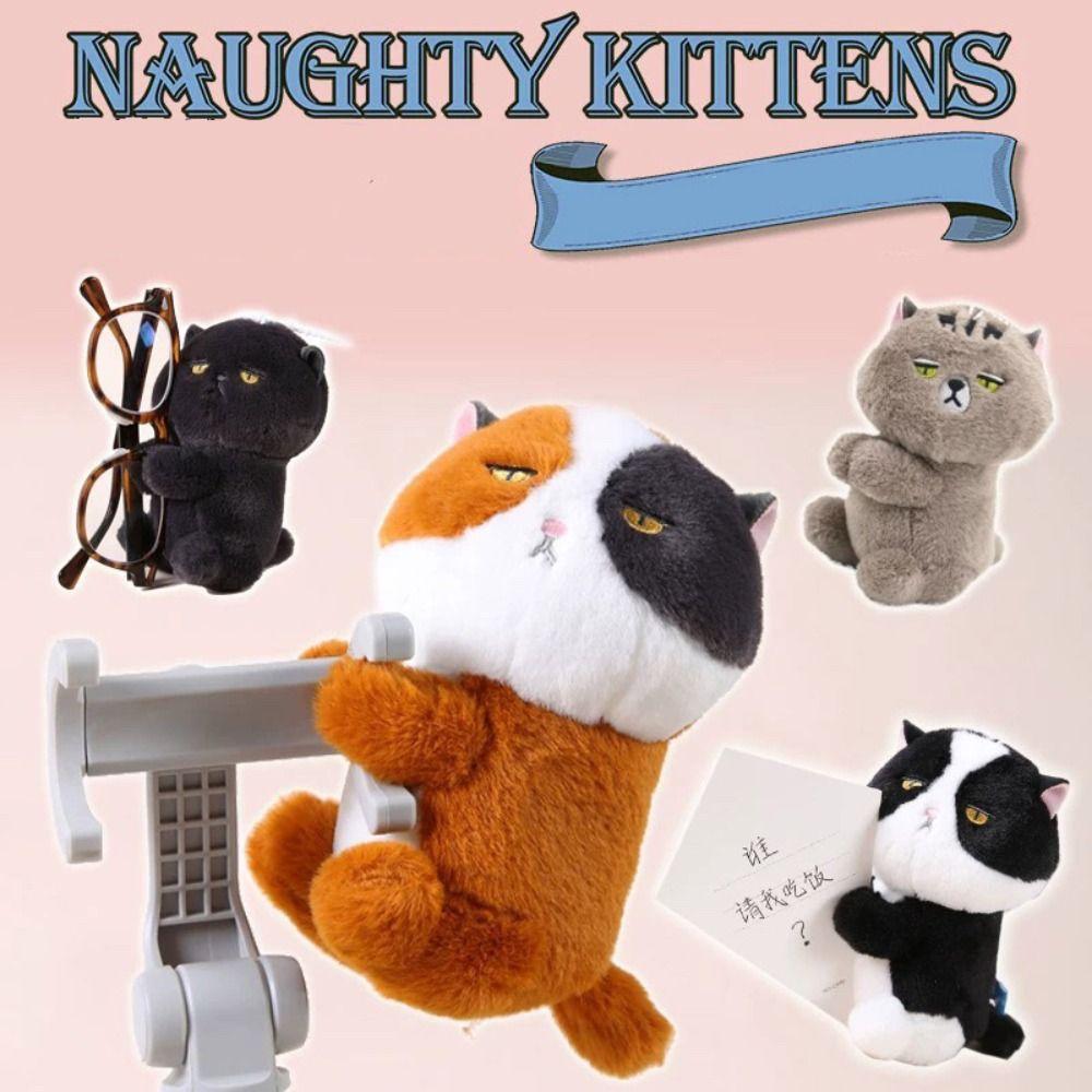 Cartoon Cartoon Clip Doll Toy Plush Stuffed Key Chain Animal Cat Plush Pendant  Hanging Accessory