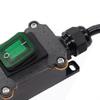 12V Inline Power IP67 Inline Switch For Garden Lighting LED Status Indicator Hook Mount Design Self-tapping Screws Included