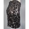 Export Single High Texture Street Cool Scale Sequin Shiny High Waist Birthday Banquet Party Skirt Skirt
