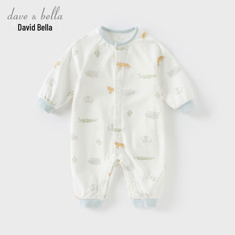 David & Bella Unisex Baby Long Sleeve Romper
