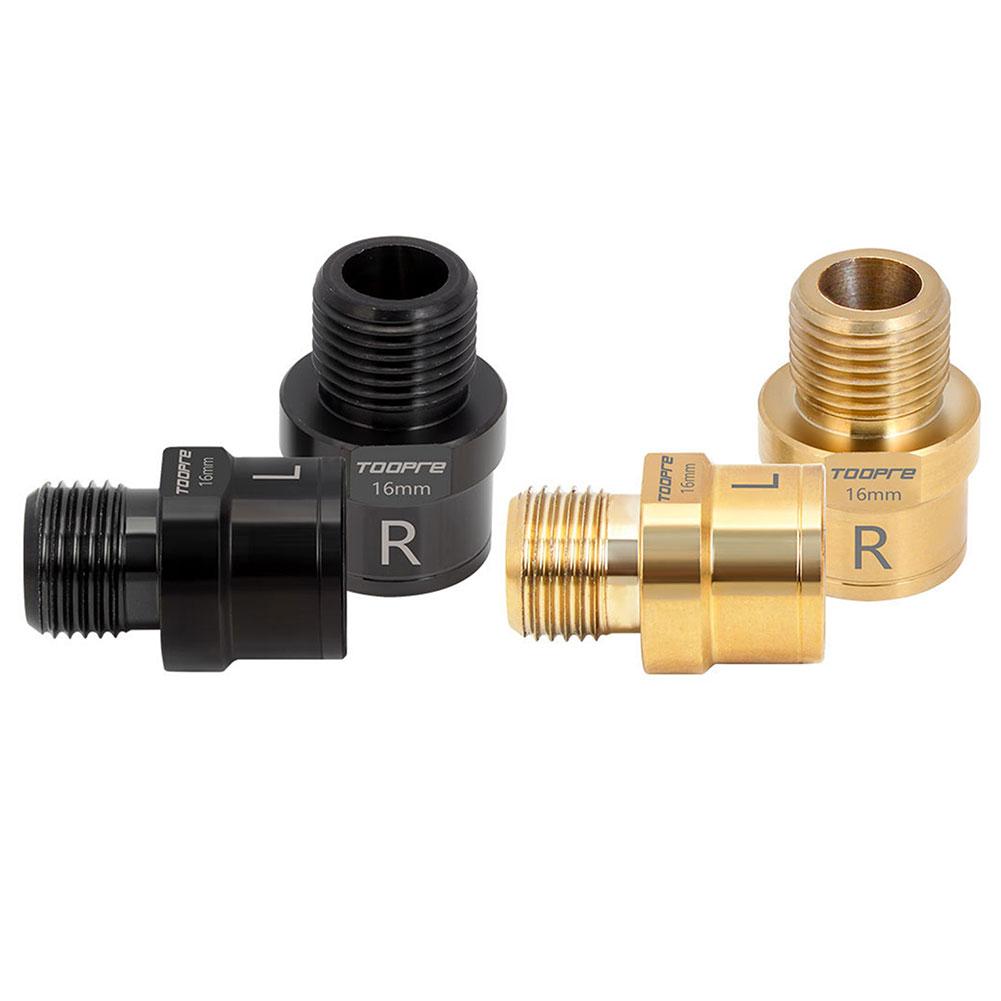 

- TOOPRE 1 pair 16mm Bicycle Pedal Extenders Mountain Road Bike Pedals Adapters