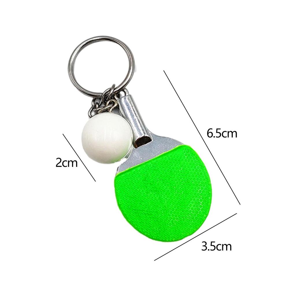 Sports Themes Table Tennis Keychain Exquisite Car Keys Holder Key for Family Valentine's Day Holiday