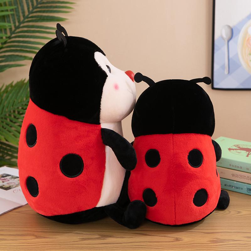 Adorable Ladybug Plush Toy Pillow Stuffed Animal For Kids Birthday Gift