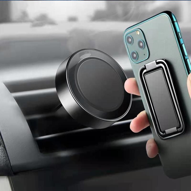 Luxury Cellphone Holder Metal Mobile Phone Stand Square 360° Folding Finger Ring Tablet Alloy Bracket for Samsung iPhone 14 15