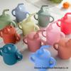 Silicone Straw Baby Cup with Printable Pattern, Food-Grade, Small Capacity