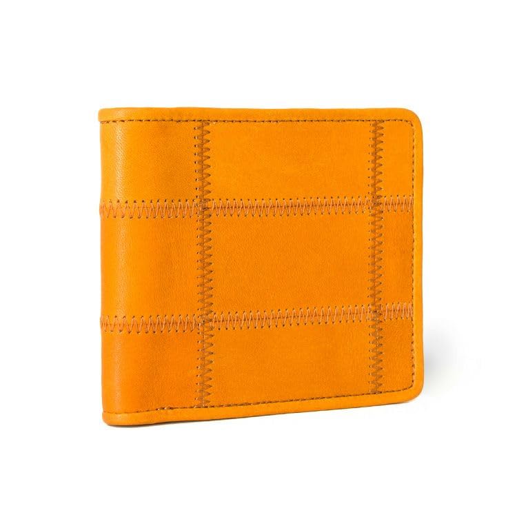 Bifold Wallet Made by Official Baseball Glove Manufacturer Genuine Leather Bifold Wallet Large Capacity Wallet with Coin Purse Wallet DPC802 Black