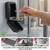 4 Digit Combination Key Lock Box with 3 Spare Keys Weatherproof Aluminum Alloy Anti-Theft Wall Mounted for Home Outdoor Storage