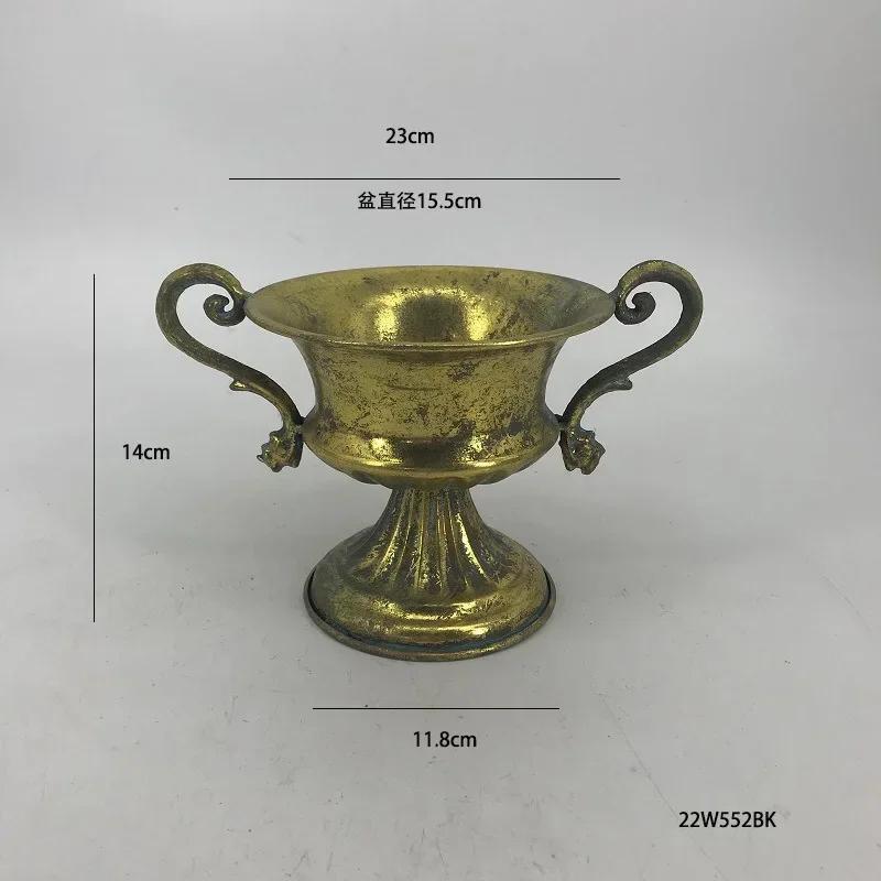 Retro Classic Metal Iron Art Flower Pot Wedding Celebration Holiday Party  Flower Arrangement Decoration Take Pictures Props