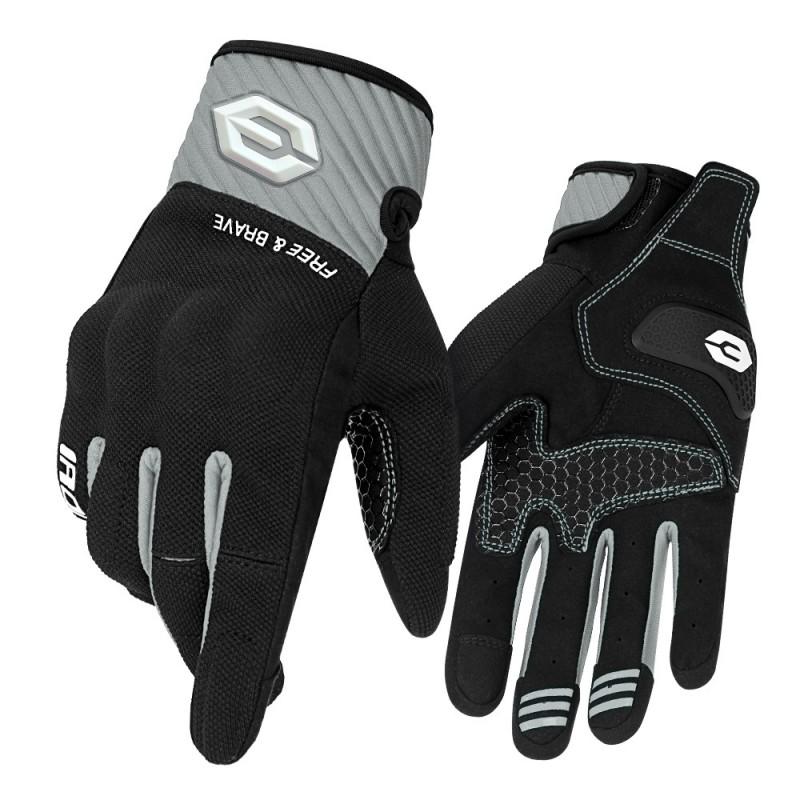 Motorcycle Gloves Full Finger Breathable Outdoor Riding Men Women With Touchscreen Compatibility