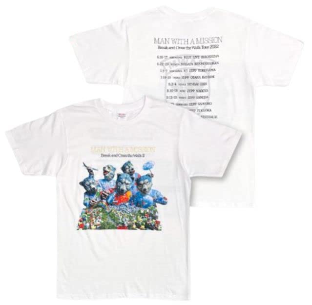 

MAN WITH A MISSION Официальный мерч 2022 B.C.W Tour Фото-футболка (В) (XXL)