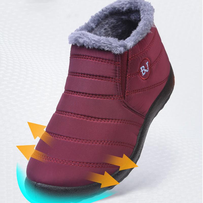 Winter Herren und Damen wasserdichte Schneestiefel rutschfeste warme Winterstiefel