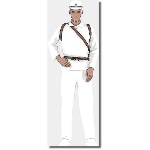 Triumph Model 1/35 Scale Japanese Navy Aviation Maintenance Soldier Figure Type 4 3D Printer Kit TRFF35037