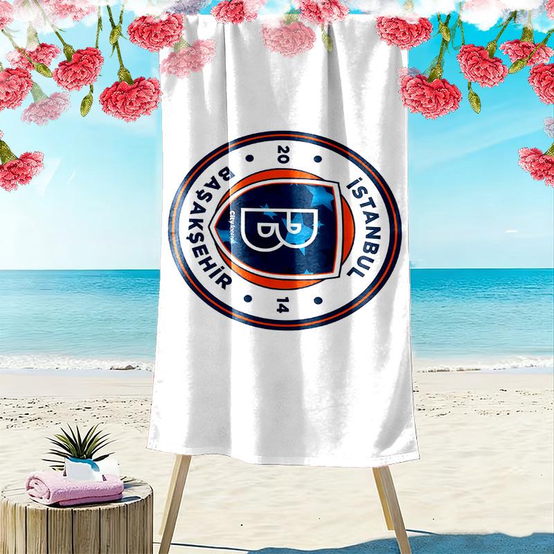 İstanbul Başakşehir Print Beach Towel, Large Soft Quick Dry Towel for Beach Camping Swimming