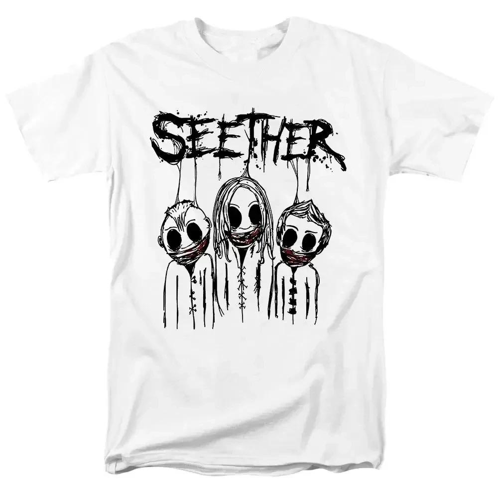 Heavy Metal Seether T Shirt Women Men Rock T-shirt Comfort Top100% Cotton Men's Summer Small Fresh T-Shirt Fashion Trend T-Shirt