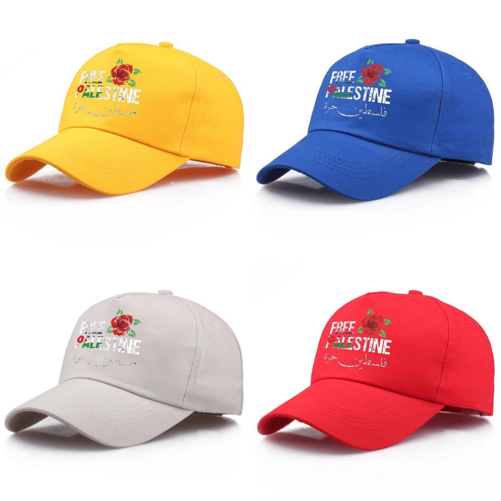 Free Palestine Cotton Baseball Cap With Adjustable Fit For Summer Casual Wear