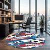 Soccer Printed Round Rug Carpet Chair Rug Area Rug Entryway Doormats,for Office Chair Living Room Bedroom Kitchen Room.