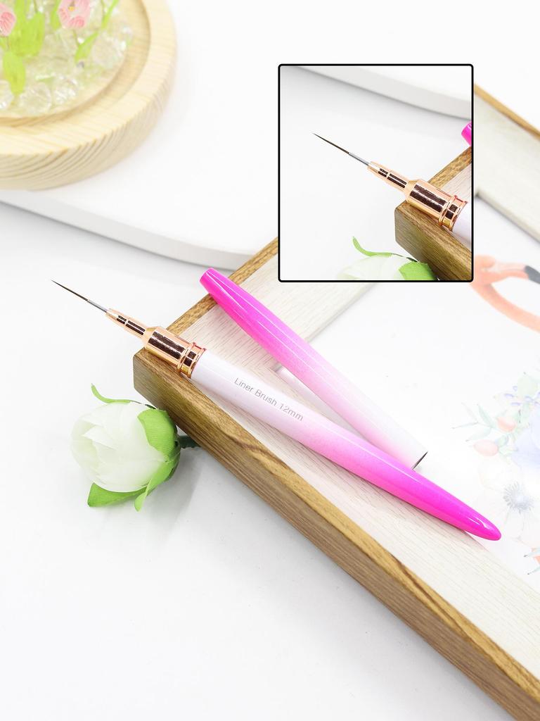 Japanese Pink Gradient Nail Art Striping Brush for Drawing & Flower Painting