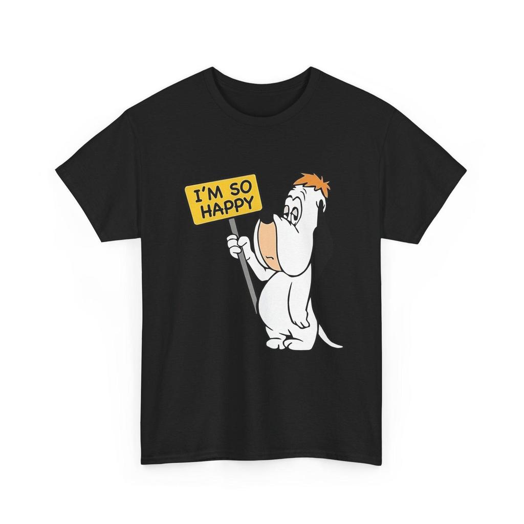 Droopy 'I'm So Happy' Droopy Cartoon Unisex Heavy Cotton Tee