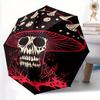 1pc Mushroom Skull Automatic Open/close Leisure Umbrella, 8-Rib Sturdy Structure, Portable Travel Umbrella, Parties, Everyday Use, Outdoor A