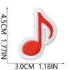 Iron-On Embroidery Patch, Music Note & Earphone Love Cloth Sticker, Decorative Applique For Clothes Schoolbag, Boys Diy Accessories