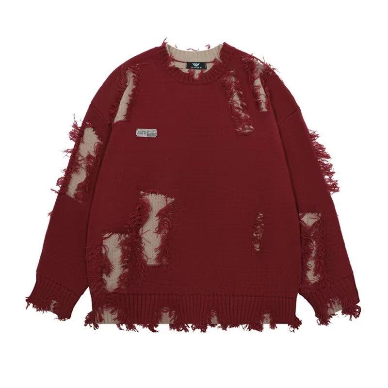 Pánský trendy svetr slim fit s kulatým výstřihem - Podzim/Zima 2024