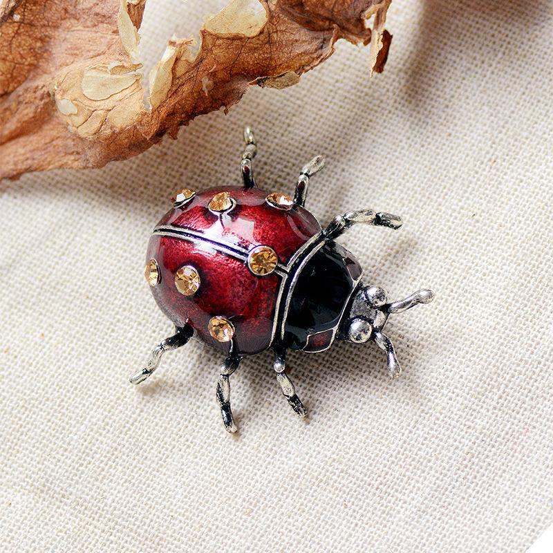 Enamel Seven Star Brooch Alloy Fashion Dress Pin For Women Men