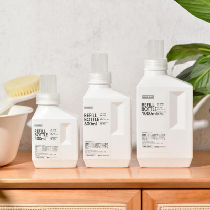 500/600/800/1000 ml Velkokapacitní dávkovací láhev na prací prostředek Aviváž Prázdná láhev