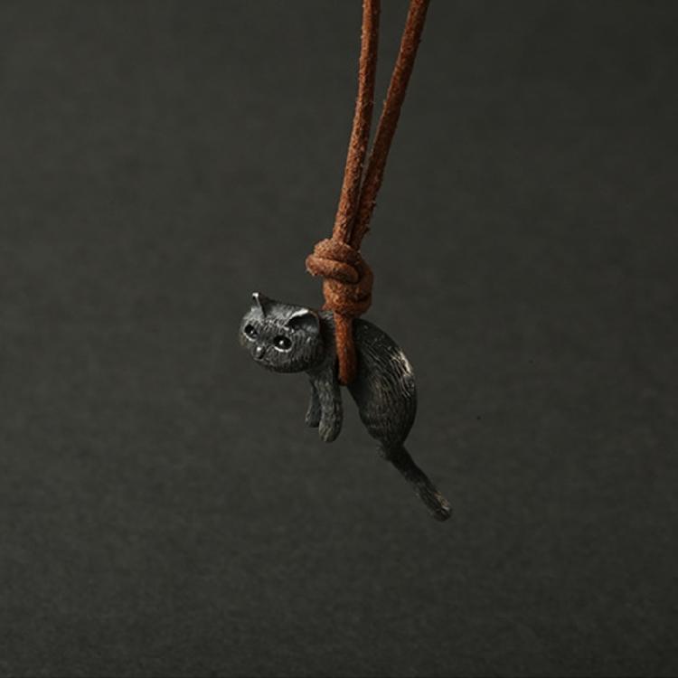 Cute Cat Pendant Necklace Animal Collarbone Necklace Statement Jewelry Gift