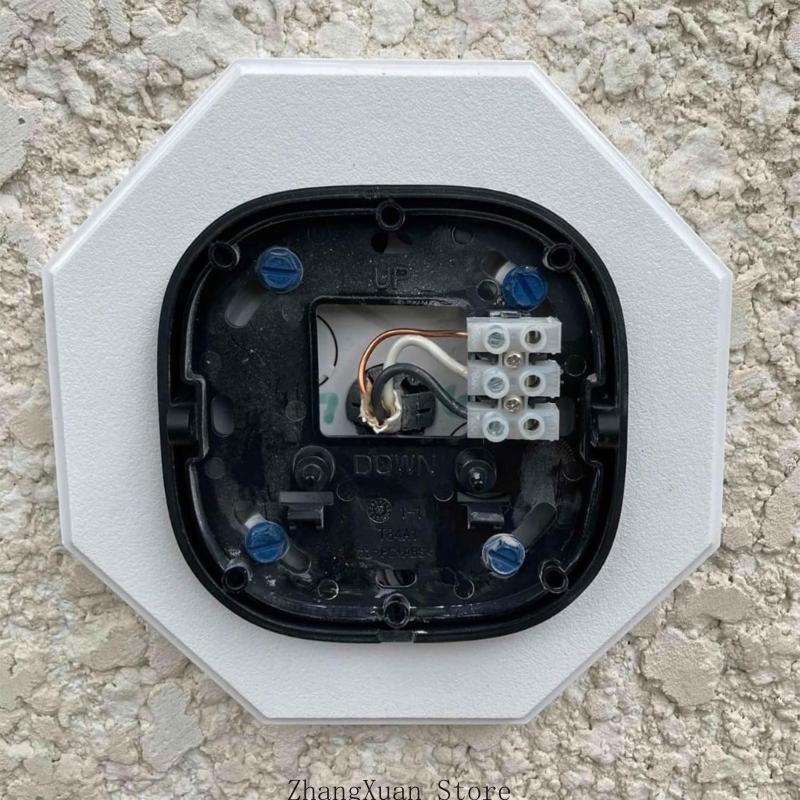3XUF Außen-Elektroboxen für achteckige Leuchtenmontagen Inklusive Schrauben