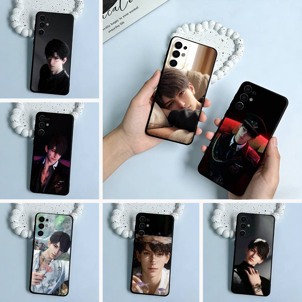 C-C-aleb-love-deep- s--space Soft Silicone Case for Samsung S25, S24, S21, S22, S23, S30, Ultra, S20, Plus, FE, Lite-Black