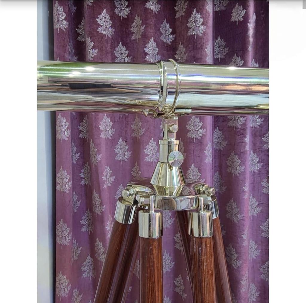 Binoclu din Alamă Gravat Personalizat Telescop Nautic pe Trepied din Lemn Crăciun Ziua Îndrăgostiților Zi de Naștere Sărbătoare Decor pentru Casă Cadou Personalizat