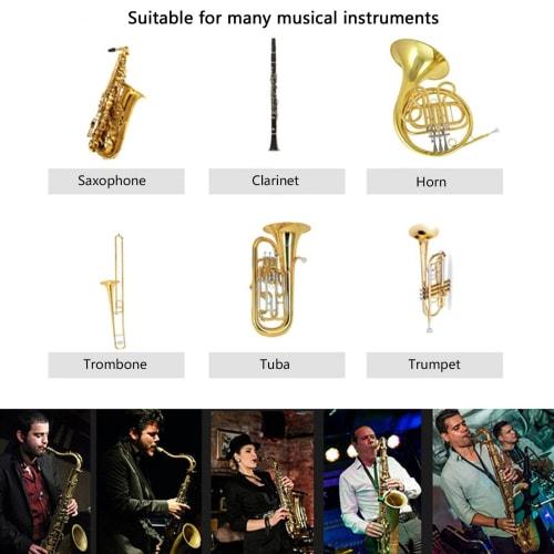 Wireless Instrument Microphone, Pickup Microphone for Horn, Trumpet, Clarinet, UHF Clip-on Gooseneck Condenser Microphone for Saxophone