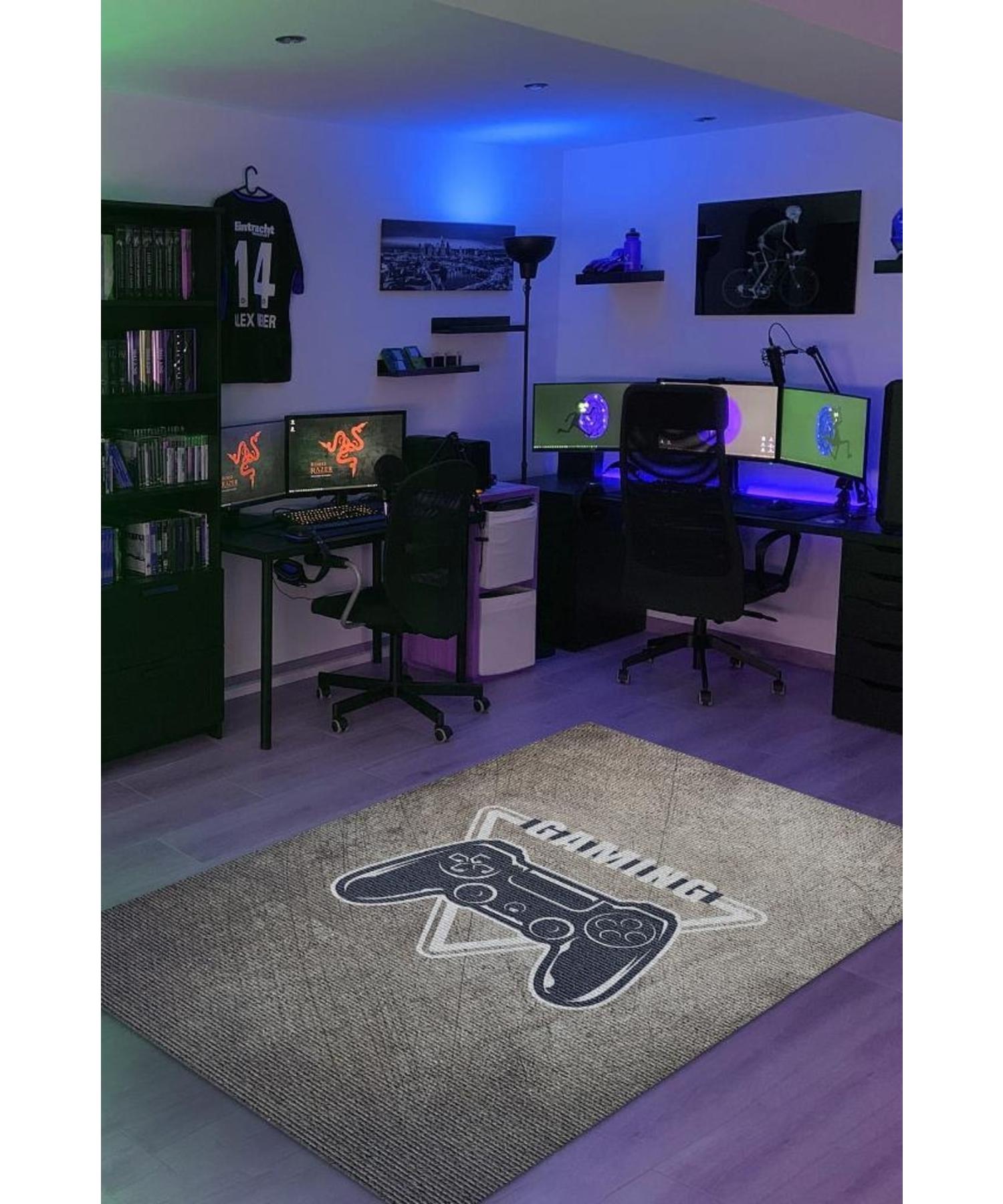 

Gaming Woven Based Washable Non-Slip Gamer Rug