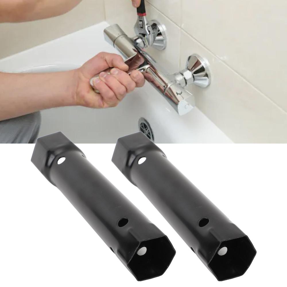 2 Pack 34mm 40mm Tap Spanner Black Faucet Installation Tool Durable Faucet Repair Hand Tool Shower