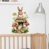 Cartoon Cute Rabbit Mushroom Flowers Children's Bedroom Living Room Wall Decoration Wall Stickers