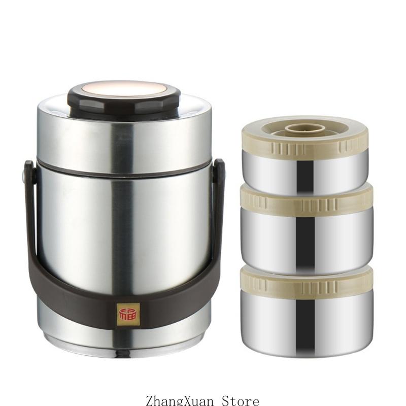 3XUF Stackable Nonrust Steel Heat Capacity Leak Proof Insulated Lunch Container For Hot Soup Meals Travel Hiking