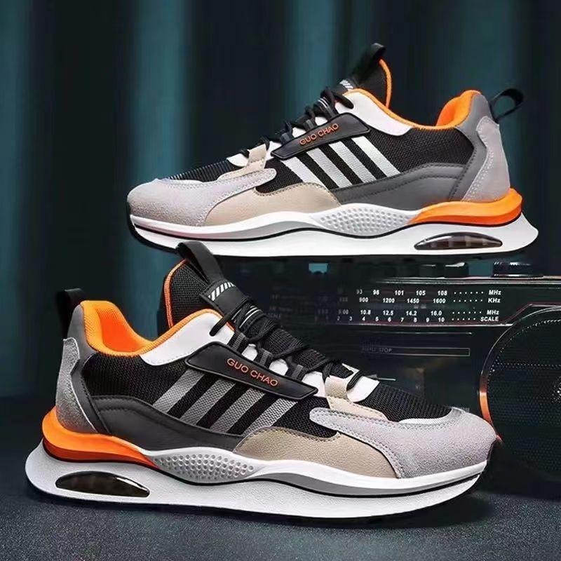 Men's Shoes Sports Shoes Fashion Casual Versatile Non-slip New Running Shoes Men's Breathable Fly-woven Mesh Shoes