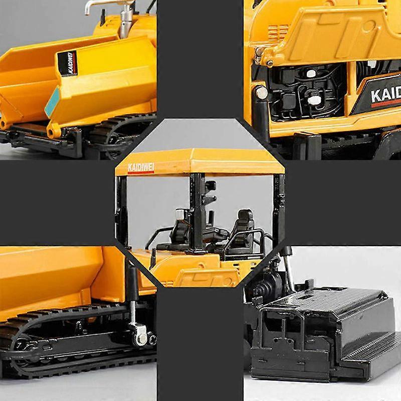 Alloy Paver Machine Highway Construction Truck 1:40,Yellow