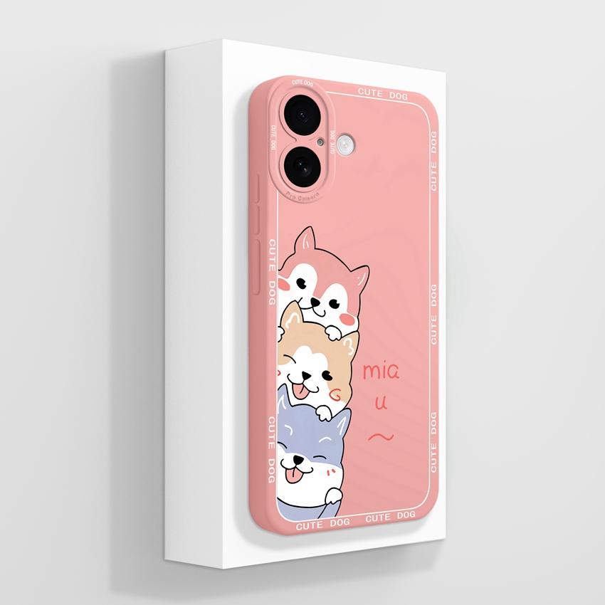 Fashion Soft Phone Cover Suitable For iPhone 17 Pro Max 17Air Shockproof Case Anime Panda Pattern Liquid Silicone High Quality Shell For iPhone Casing