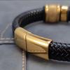 Hand-woven Cross Bracelet Multi-layer Charm Bracelet Gentleman Leather Bracelet  Men