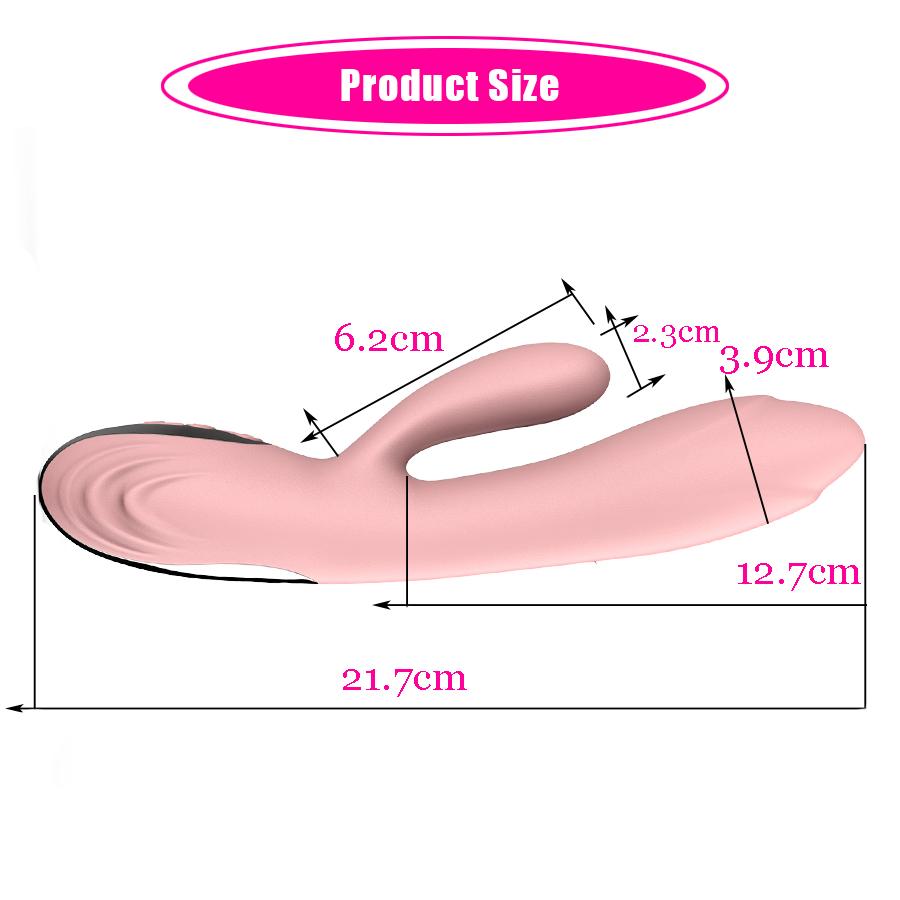 Warming G Spot Rabbit Dildo Vibrator Orgasm Adult Toys USB Charging Powerful Masturbation Sex Toy for Women adult Sex