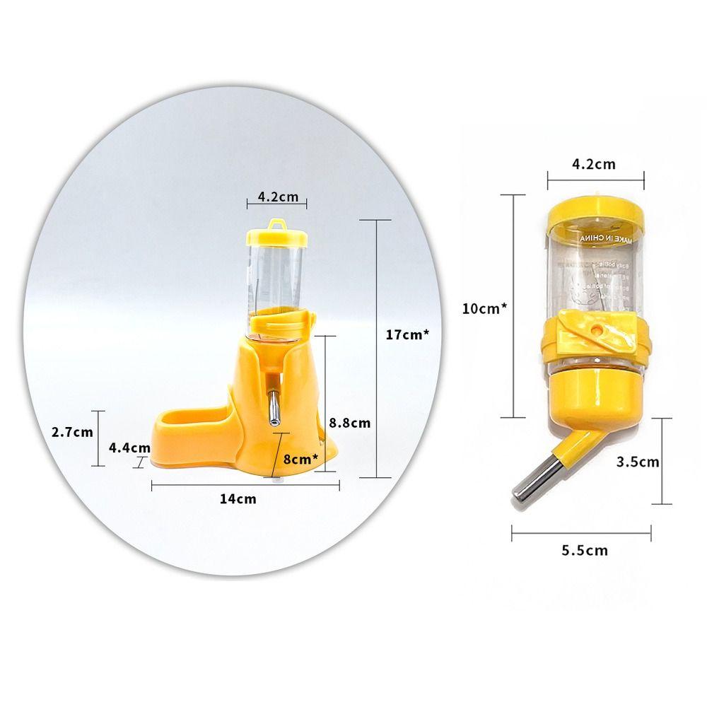 Plastic Hamster Drinker Detachable Pet Water Bottle Bowls Dish  Small Animals