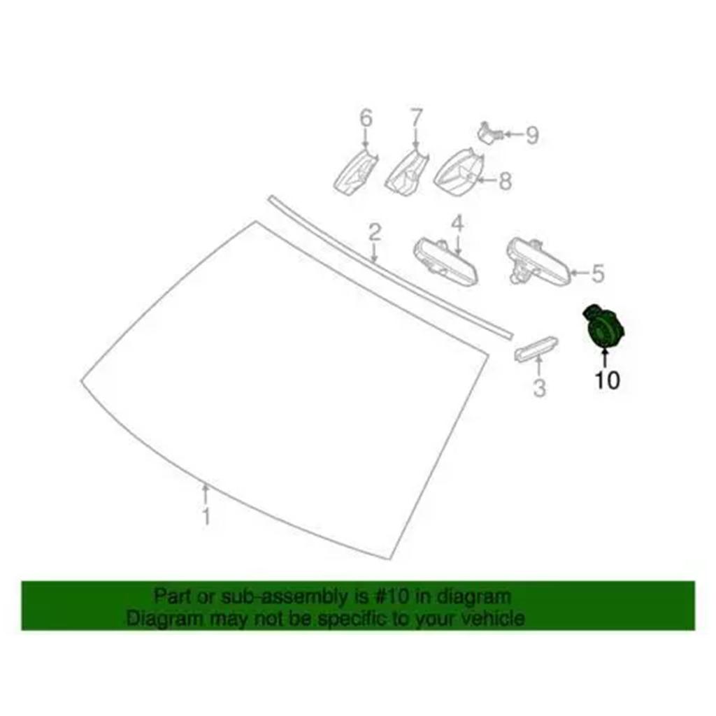 Vehicle Rain Sensor With Shock Resistance For F01 F02 F03 F04 F06 F07 F10 Enhancing Driving Safety And Easy Installation