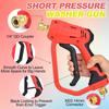 Pressure Washer Short Gun with M22-14mm Inlet and 1/4” Quick Connector Coupler, Power Washer Gun Compatible with Foam Cannon, Spray Nozzle