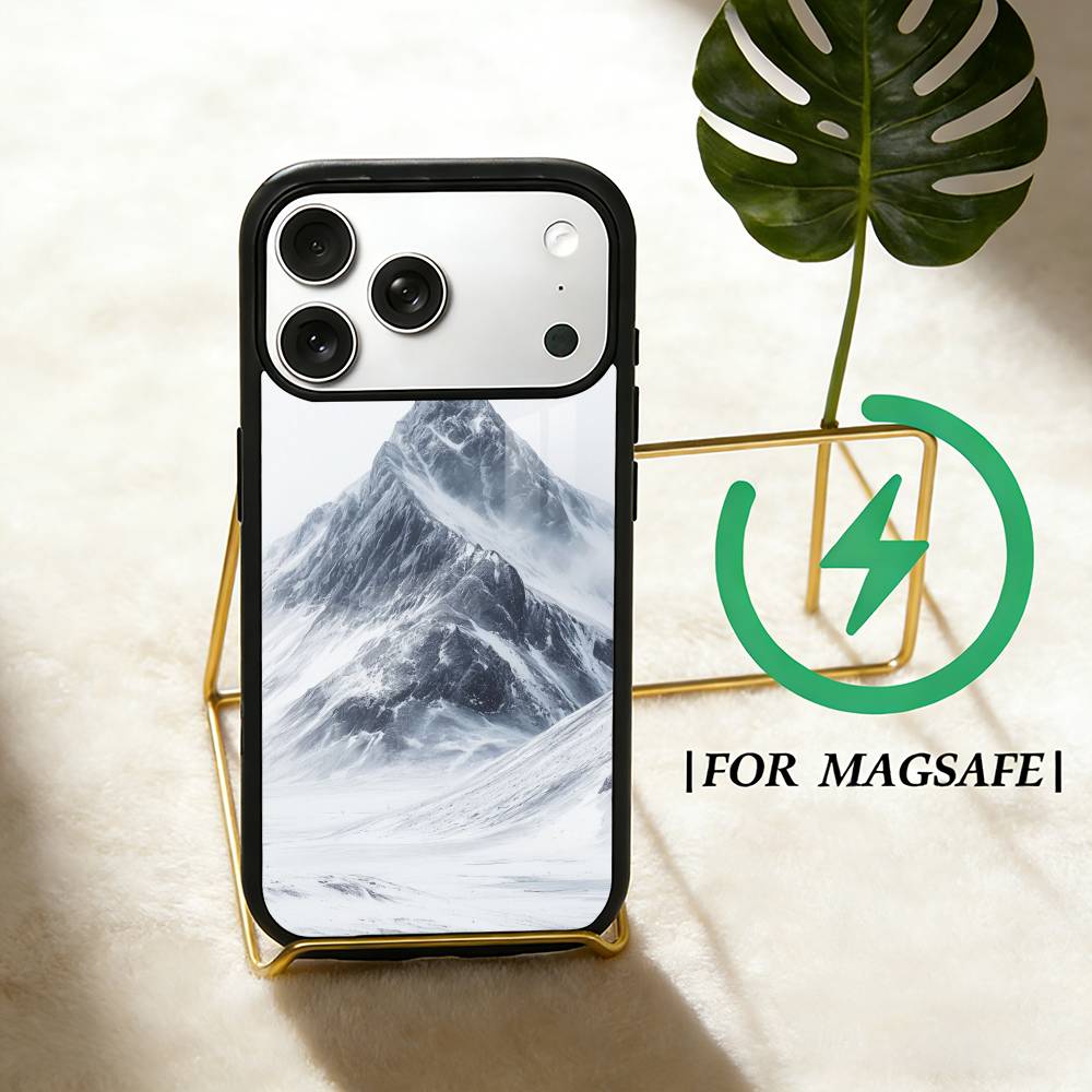 Winter Snow mountain  Phone Case For iPhone 17,16,15,14,13,12,Plus,Pro,Max for Magsafe Magnetic Wireless Charging