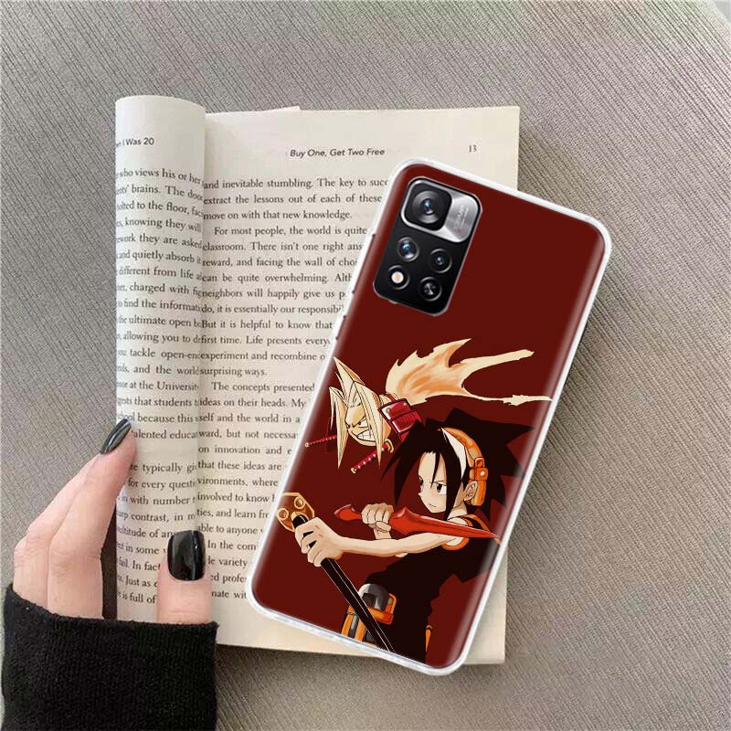 Anime Shaman King Phone Case For Xiaomi Redmi Note 14 13 Pro Plus 5G Cover 13C 14C 12 12C 9 9T 9C 10 10C 8 7 6 10A 9A Pro Coque