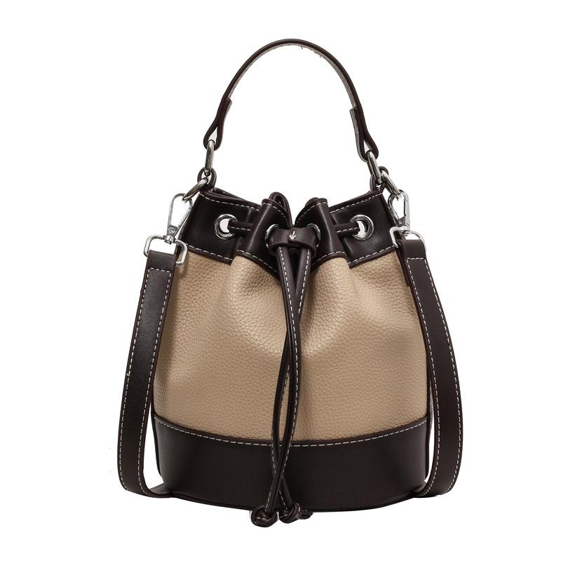 Autumn and winter new trendy fashion women's bags shoulder messenger bags girls bags casual contrasting color bucket bags